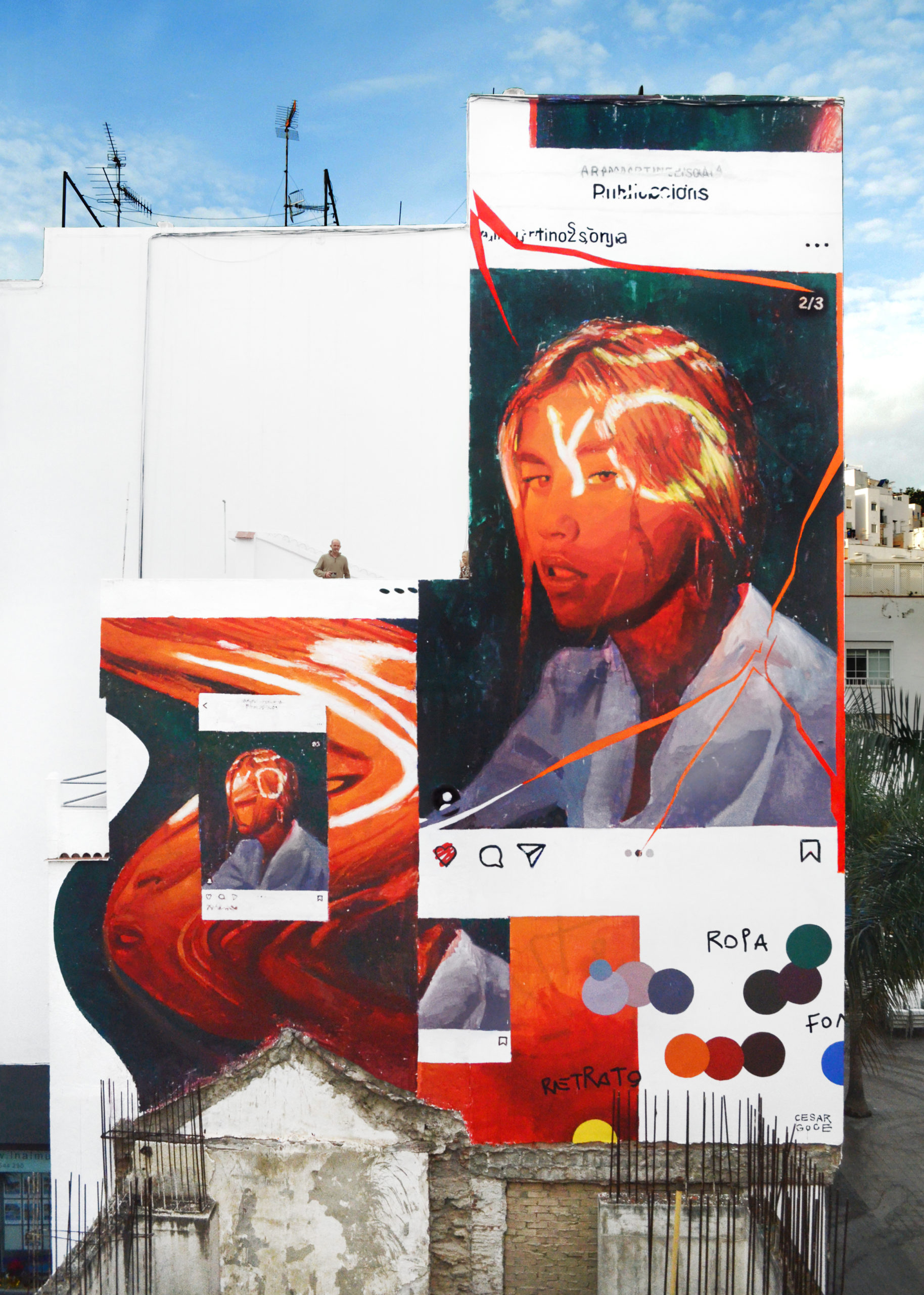cesar goce arte urbano mural identidad rotos distorion arte contemporaneo